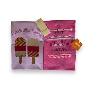 🆕 Girls 13-14 | Two x Friends T-Shirts 💜 🩷